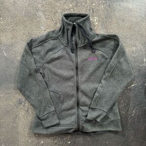 Avalanche High Neck Full Zip Up Jacket Small Pink Spellout Logo Women’s Size XL